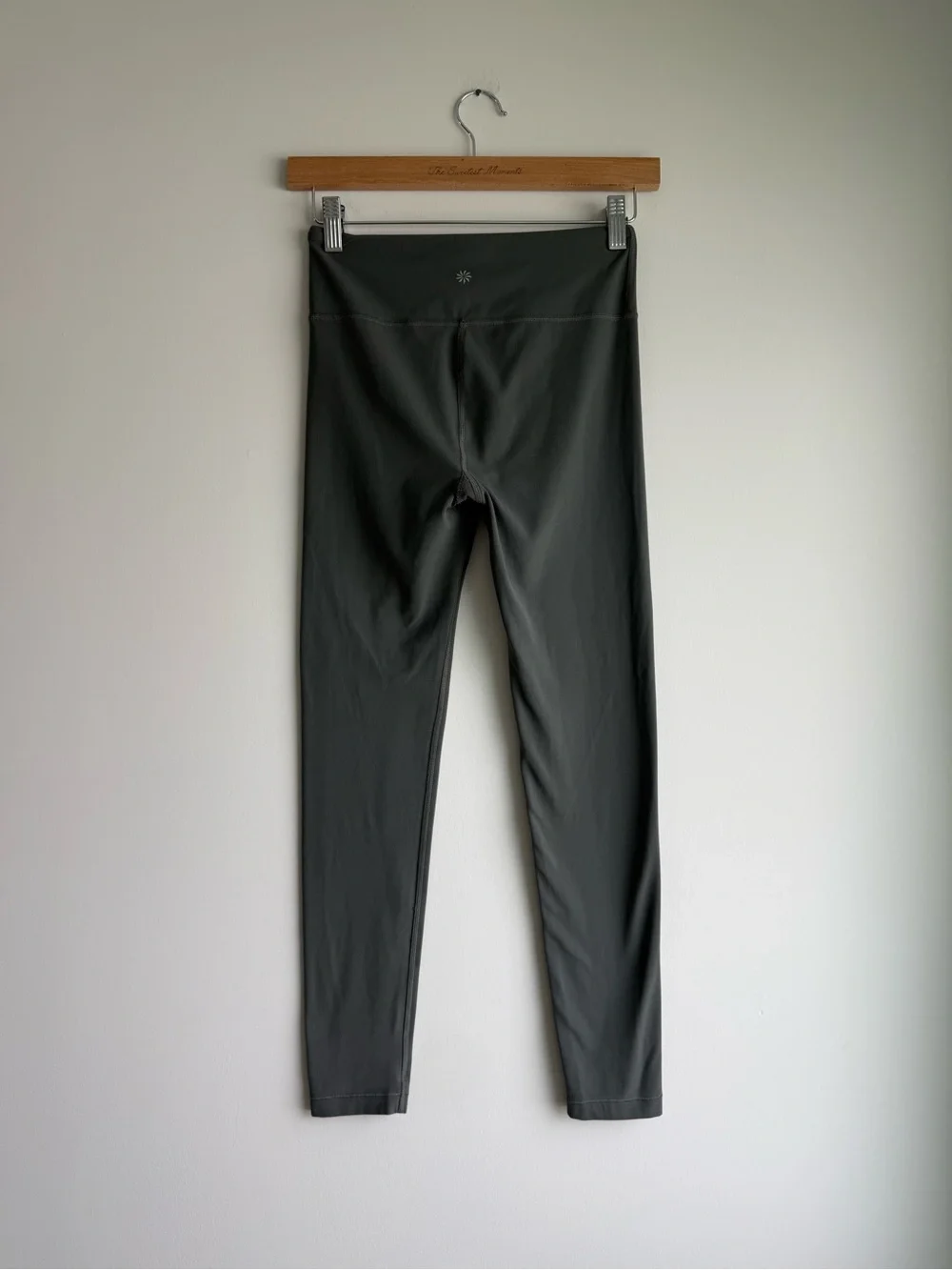 Athleta Girl High Rise Powervita Chit Chat Leggings Gray XL 14